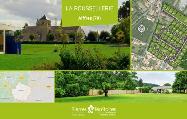 Pêlemêle de visuels pour promouvoir la commercialisation du lotissement La Roussellerie à Aiffres