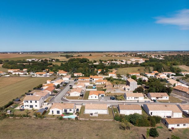 Vue sur le lotissement La Chaume à Saint Maxire
