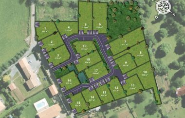 Plan de composition du lotissement Le Domaine des 3 épis à Mougon