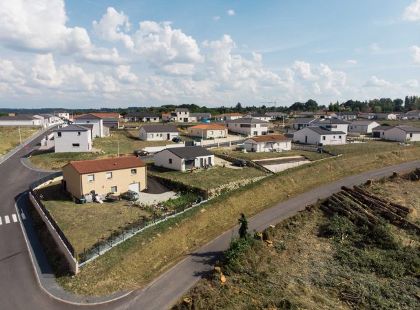 Vue en hauteur du lotissement Terre de Vignes