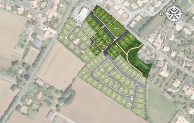 Plan de composition du lotissement Les Vergers du Patrouillet à Échiré à