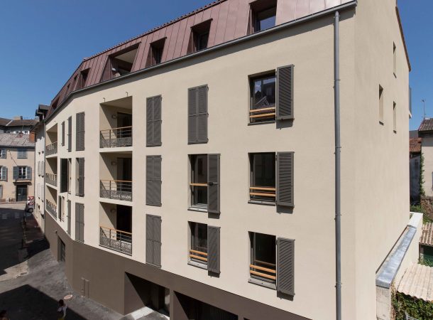 Vue extérieure de la la résidence neuve Les Balcons de L'Opéra à Limoges