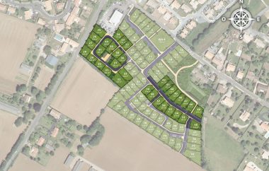plan de composition seconde tranche du lotissement Vergers du Patrouillet