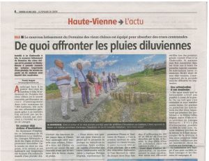 Article de presse sur le lotissement Domaine des Vieux Chênes de PTFCA